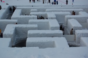 snow maze